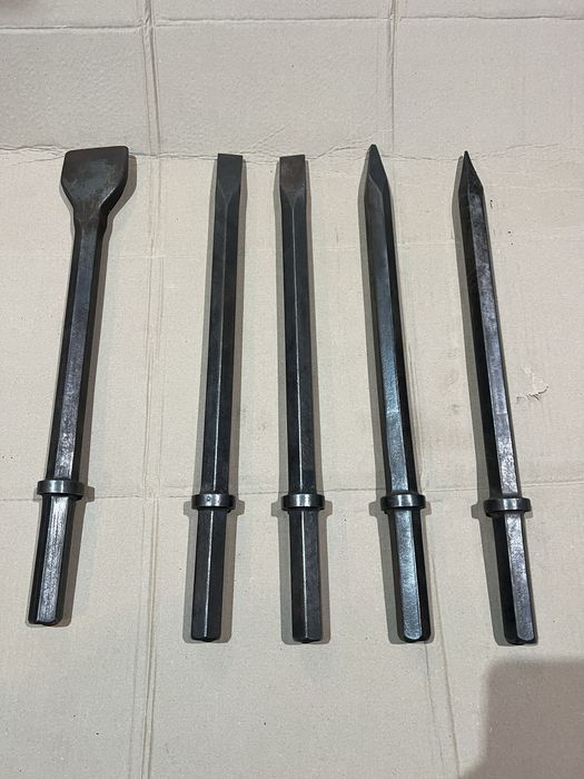 Set 5 dălți picamer/ciocan demolator- hex 25mm, 480mm nefolosite