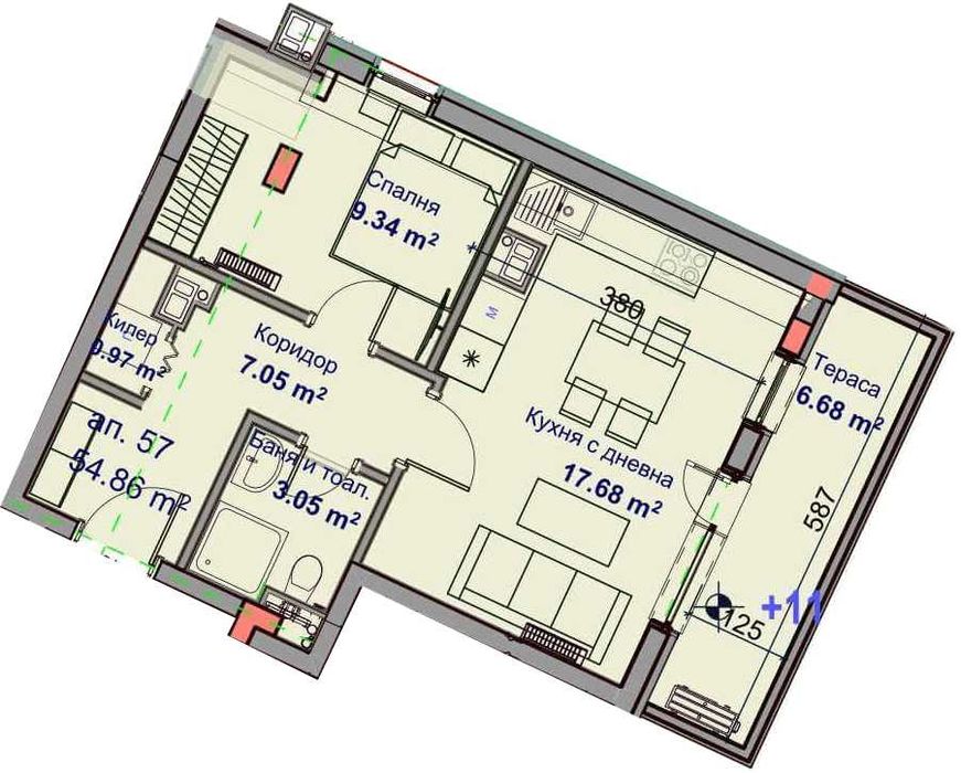 Евтин апартамент в нова уникална сграда, във Възраждане 3