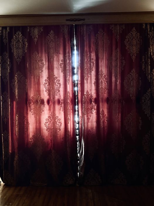 Шторы с тюлем, комплект для зала или спальни