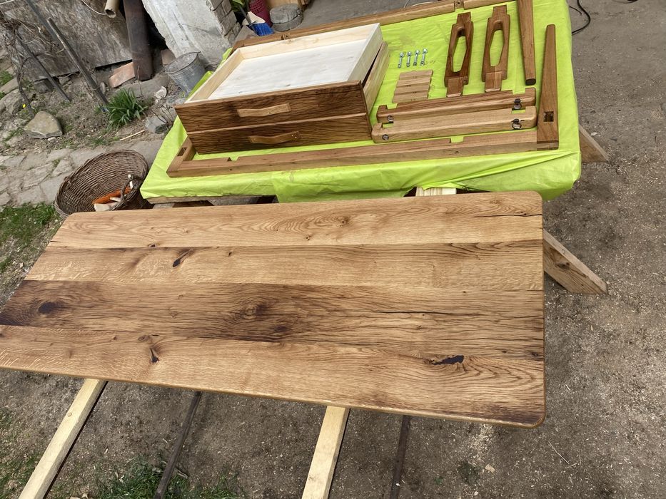 Birou demontabil din stejar.