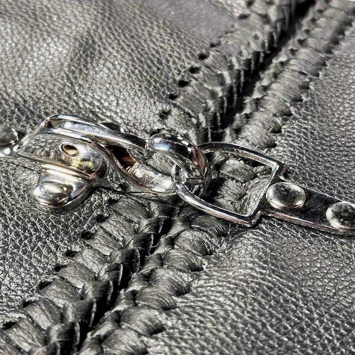 Елек нови рокерски рокер чопърски нов ретро елеци мото кожен кожа