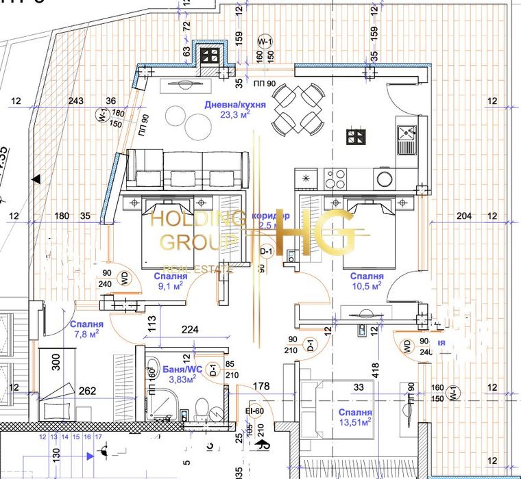 Продава се Многостаен апартамент в Варна, Изгрев - 182 кв.м за 1679 €/кв.м - Снимка #1