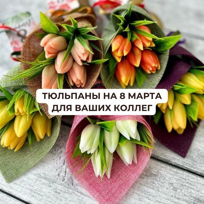 Тюльпаны на 8 марта, тюльпан оптом