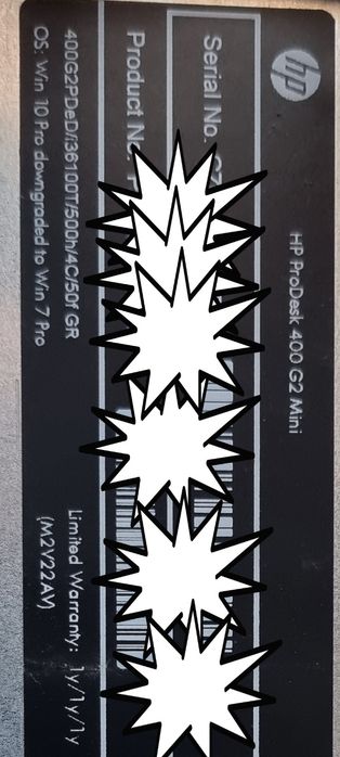 HP ProDesk 400 G2 Mini Intel® Core™ i3 i3-6100T 4 GB DDR4-SDRAM , SSD2