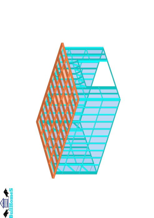 Къща, Сглобяеми къщи, Преместваеми, Модулни, Жилищни - 35м²