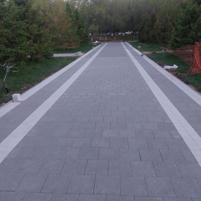 Укладка брусчатки