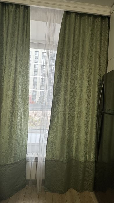 Шторы зеленого цвета