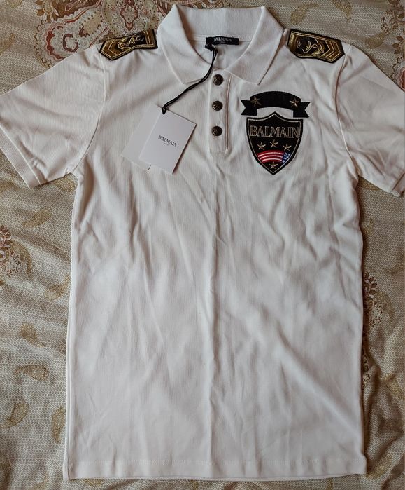 Tricouri BALMAIN t-shirt Army & Navy & Aviator oversize 4 nuante