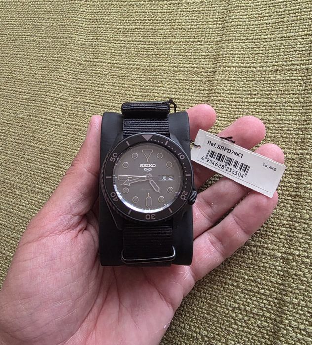 Ceas Automatic Seiko 5 Sports Street Style Black SRPD79K1