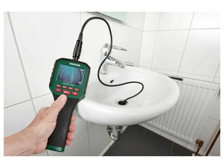 НОВА! Ендоскопска камера Parkside IP67 2.8" TFD дисплей инспекционна камера с куфар