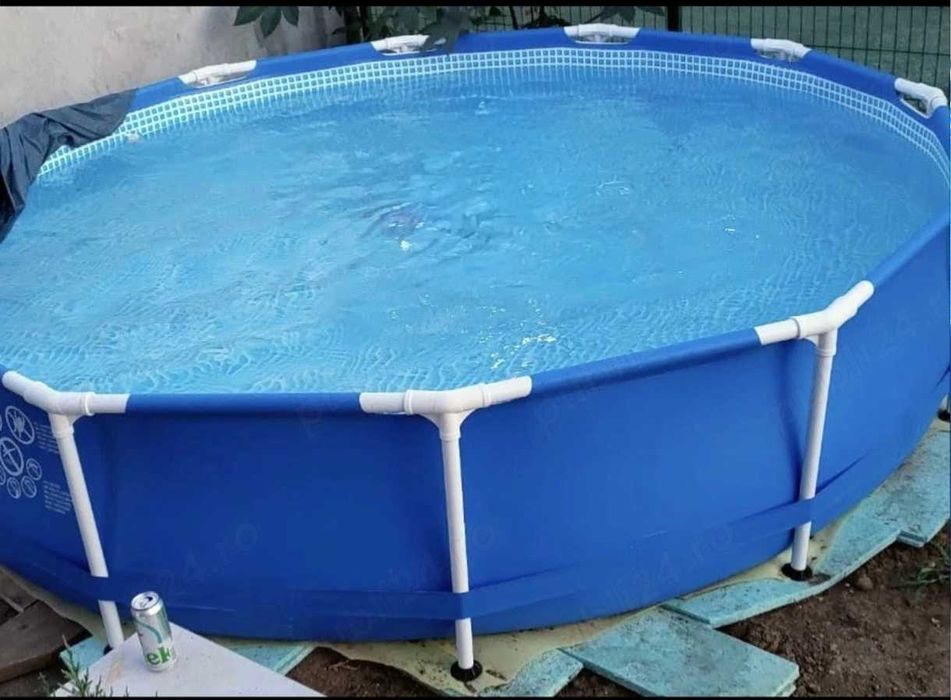 Piscină cadru metalic Intex 3.66m x 76cm + Prelată acoperire CADOU