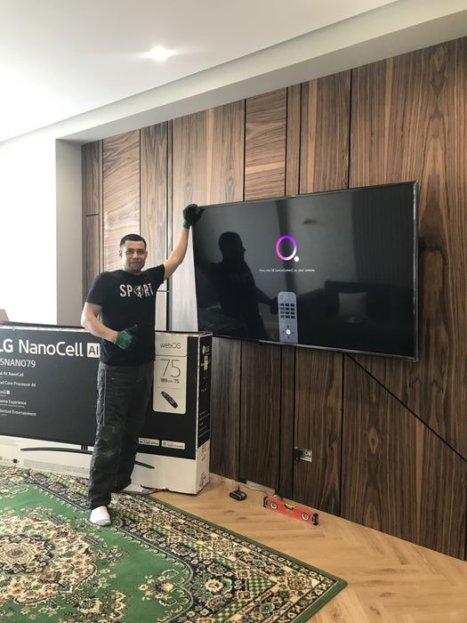 Установка Навеска Телевизора Tv smart