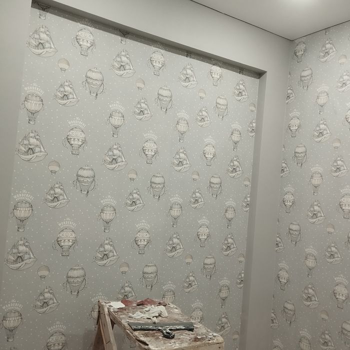 Обой клею,закатка водоэмульсией!