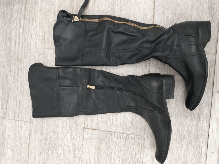 Продам кожаные осенние сапоги