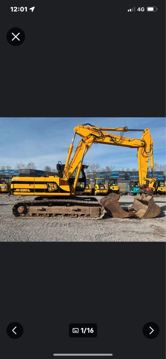 Excavator Jcb 220 24 tone  3 cupe  27.900€