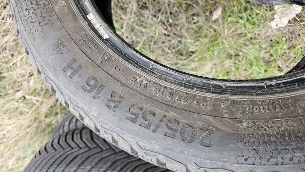 2бр като нови гуми 205 55 16 дот24 континентал continental