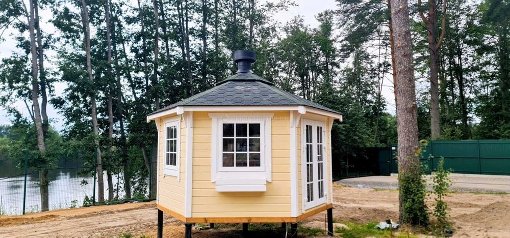 Финская беседка, гриль-домик