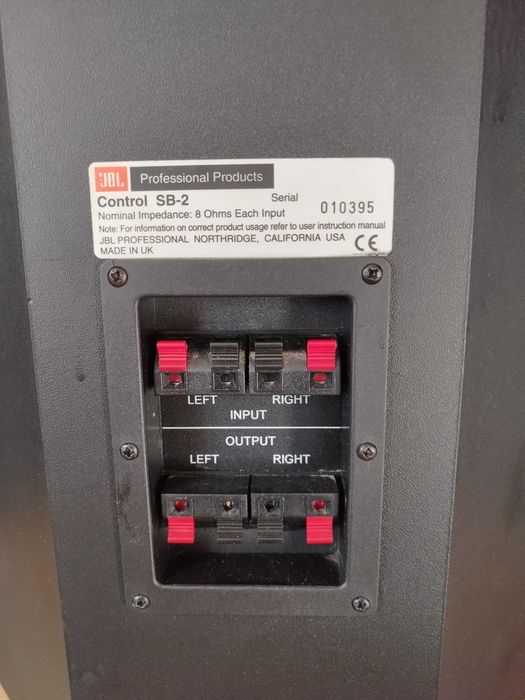 JBL Control 28 + JBL Sub Control SB 2 + Yamaha