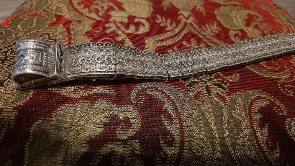 Серебряный пояс старинный