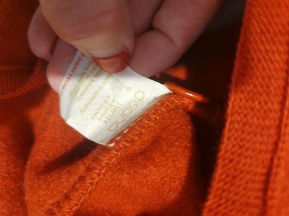 Jachetă lana fiarta Disana fete mărimea 110/116 impecabila