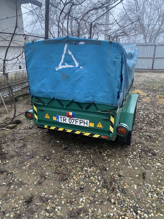 Remorca ax dublu +sistem franare 750kg