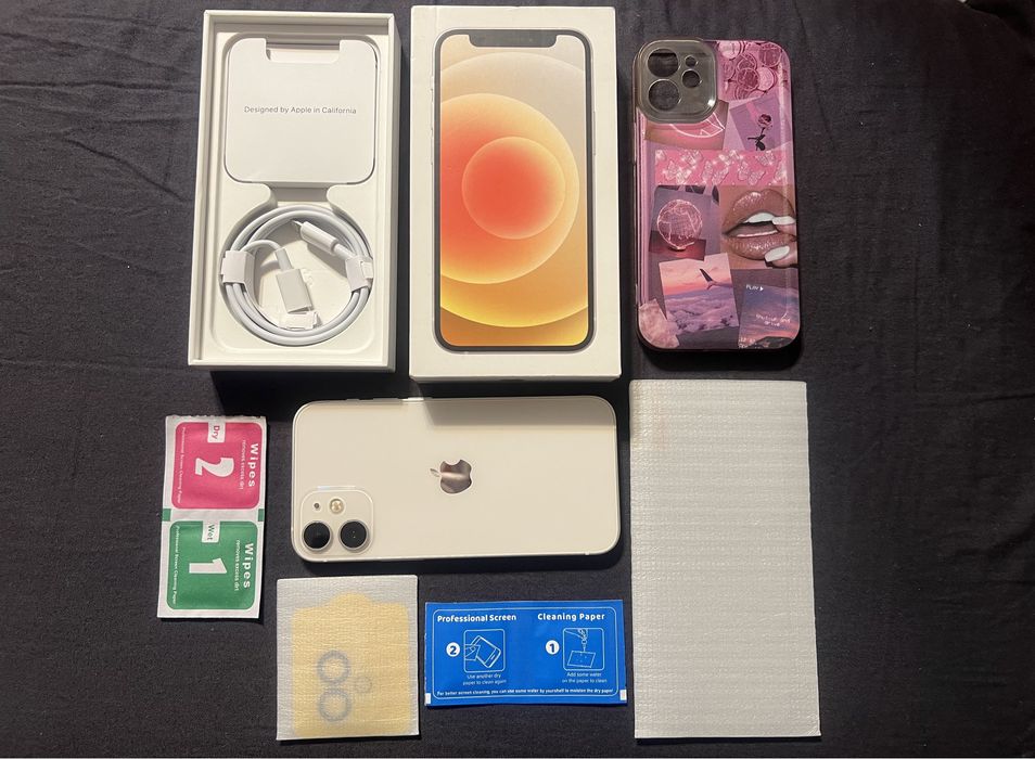 Iphone 12 mini 128 gb бял white 82% батерия