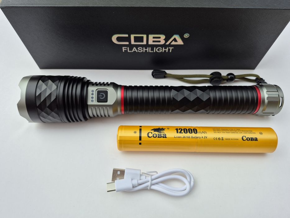 Супер мощен LED фенер COBA CB-G686,3000m