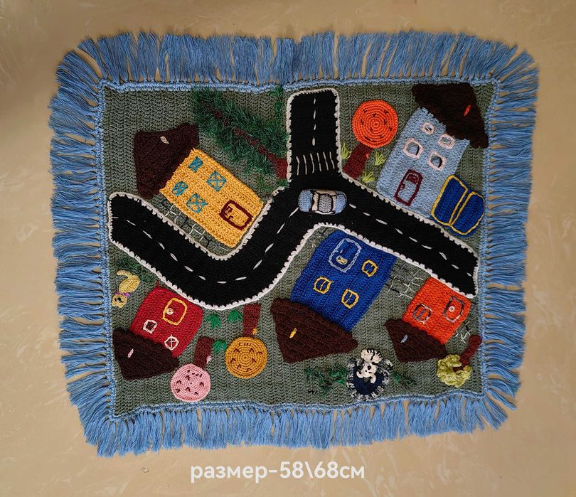 Плетено детско килимче