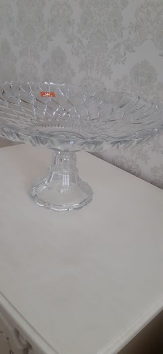 Тортница стеклянная