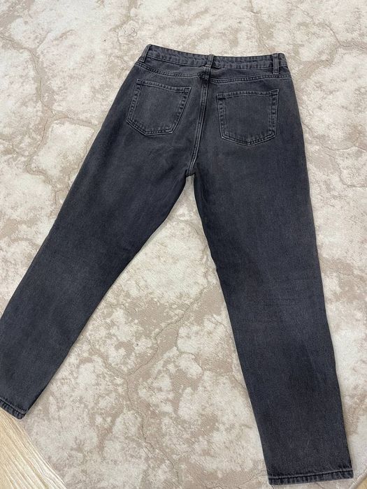 Джинсы момс серые