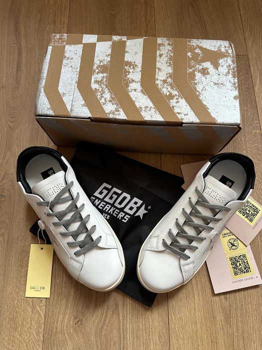 Adidasi Golden Goose Superstar Alb Negru, 42 noi