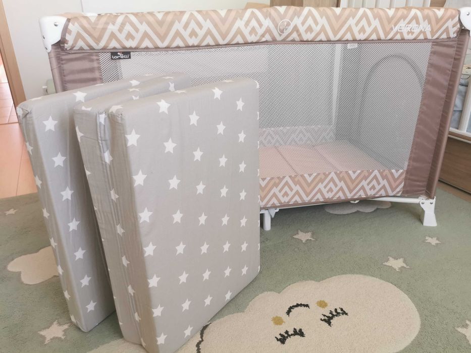 Преносима кошара + сгъваем матрак