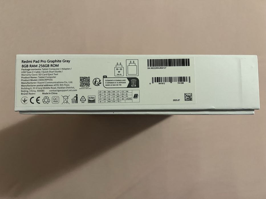 Xiomi Redmi Pro Pad 12.1”, 256gb Rom, 8gb Ram