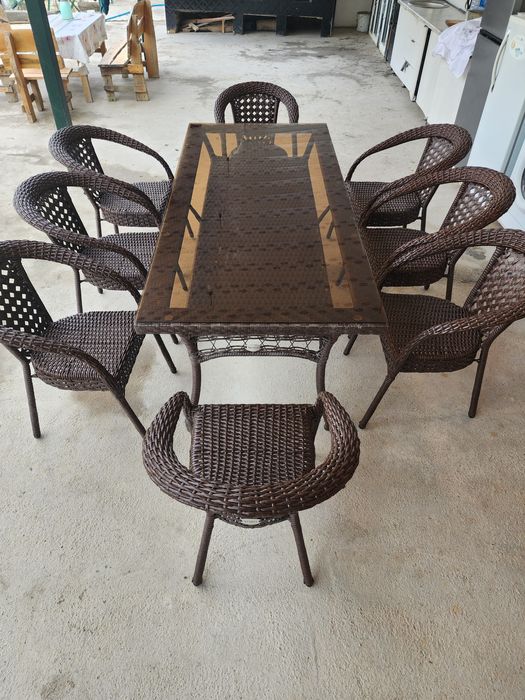 Мега Скидка Акция! Hovli Dachaga Летний Стол Стул Ротанг Rotang S