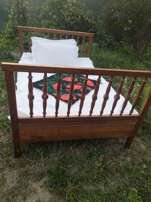 Pat vechi lemn rustic solid