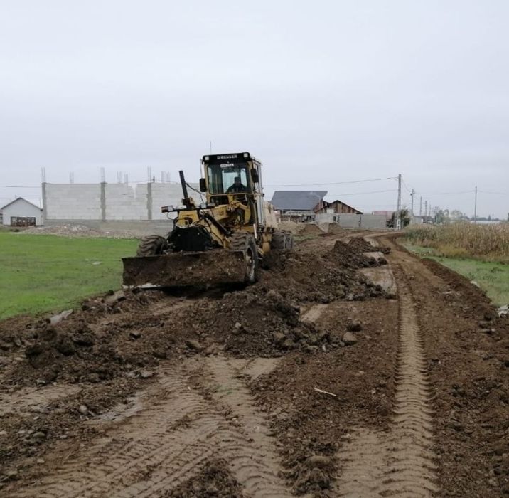 Autogreder Dresser DEMAG ( Caterpilar 140) ~17 tone și cilindru HAMM 1