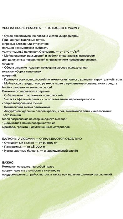 Професиональный клининг