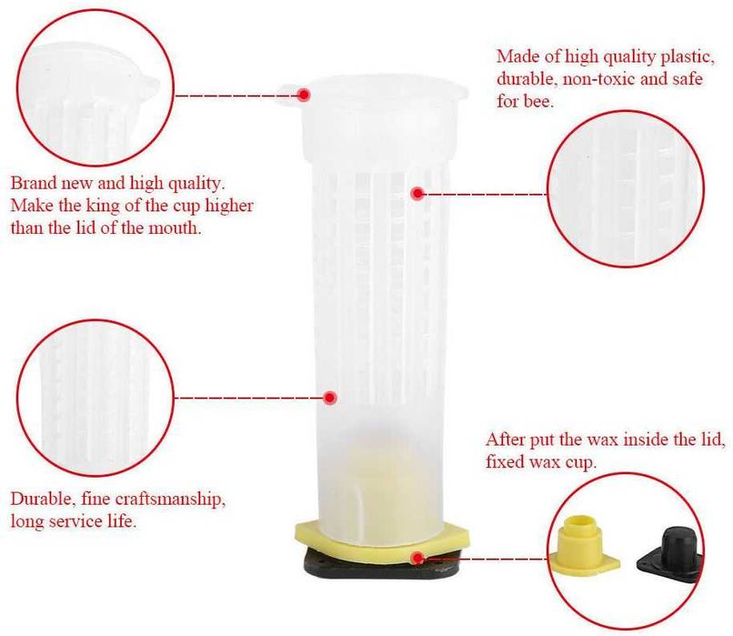 10 bucati Cusca matca albine! 2.6x7.8cm Noi ambalate!