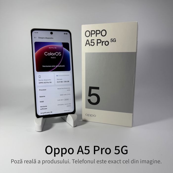 Oppo A5 Pro 5G 256 gb / 8+8 gb ram , Garantie 2 ani + cadou