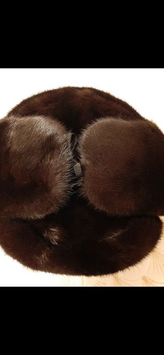 Шапка ушанка, норковая