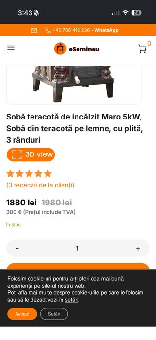 Vand soba teracota