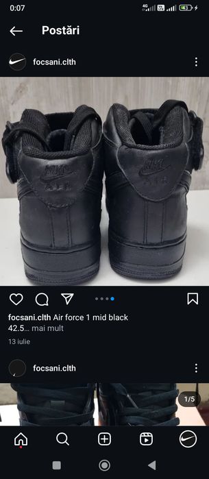 Air force 1 mid Black