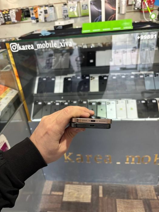 iphone 16 pro max 256gb emkost 98% 270 marta zaryada qoyilgan