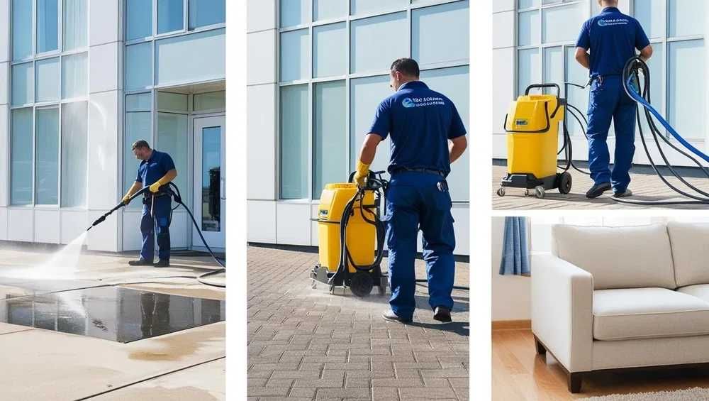 Многофункциональная уборка. Химчистка мебели. Мойка фасадов, брусчатки