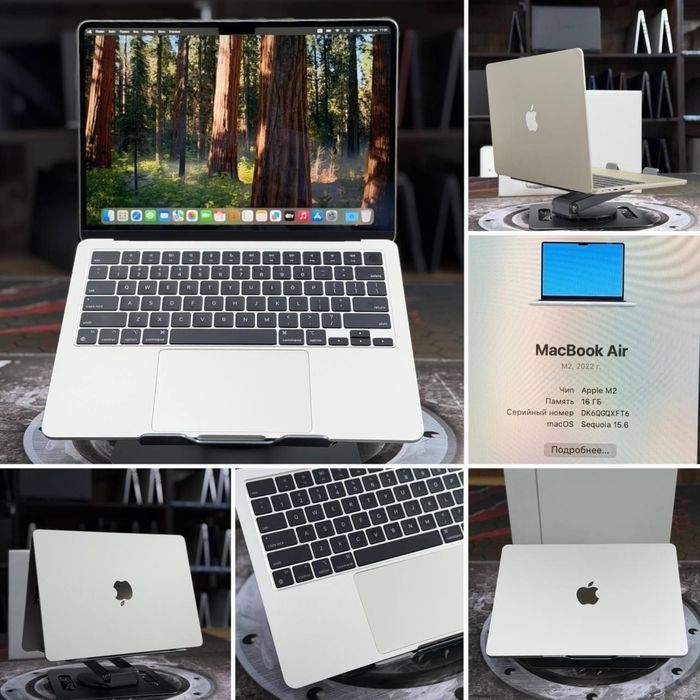 Macbook M2 Air 16/256 50-sikl yengidek