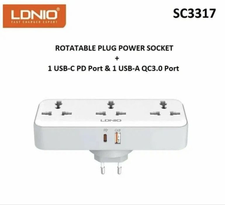 Портативный удлинитель LDNIO SC3317