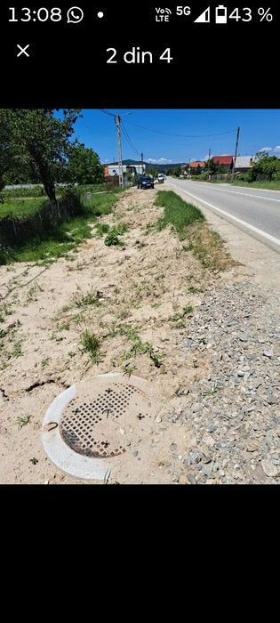 Teren intravilan stradal 1807mp cu  toate utilitățile aproape de urcarea pe autostrada Pitești-Sibiu