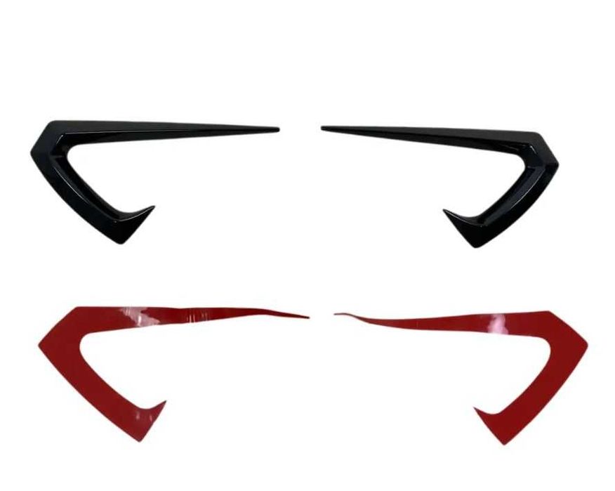 Добавки за калник около мигачите за Tesla Model Y черен гланц, Тесла