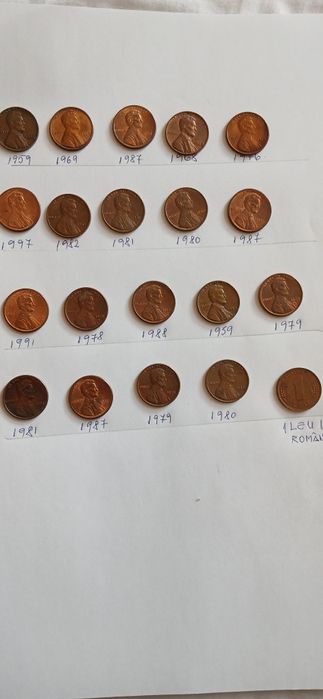 Monede colectie  1 cent SUA