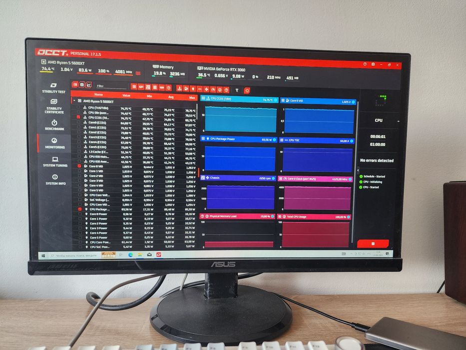 ПК Ryzen 5 5600XT ьез видеокарты